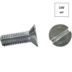 Винт 12х35 потай. DIN 963 оц. 100шт FORTLUFT sts029608