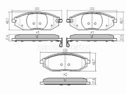 Колодки тормозные (Спереди) Chevrolet Spark 10-22