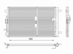 Радиатор кондиционера Kia Seltos 22-