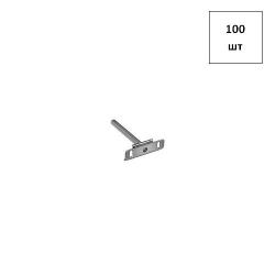 Полкодерж. скрытого крепления, 108мм, оц. 100шт FORTLUFT sts032487