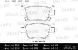 E410154 Колодки тормозные TOYOTA AVENSIS 03>/COROLLA VERSO 04> задние LowMetallic