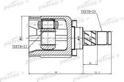 ШРУС PCV1412