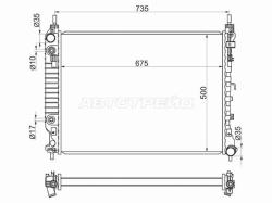 Радиатор Chevrolet Captiva 06-15 / Opel Antara 06-15