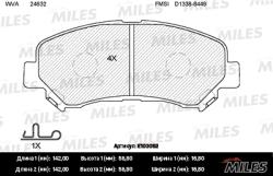 E100052 Колодки тормозные NISSAN QASHQAI 1.6/2.0 07-/X-TRAIL 07- передние SemiMetallic