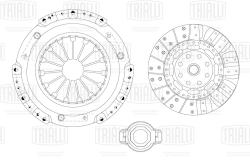 Сцепление в сборе для а/м Nissan X-Trail T30 (01-) 2.0i (с мех. муфт) (FR 1403)