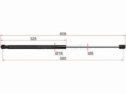 Амортизатор капота Porsche Cayenne 02-10 (Справа=Слева)