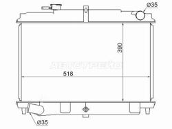 Радиатор Nissan Atlas F 92-02