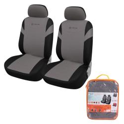 AIRLINE ACS-VP-05 Чехлы для сидений универсал. &quot;RS-4+&quot;, передние, 2 шт.(4 предм.), велюр, черн./сер.