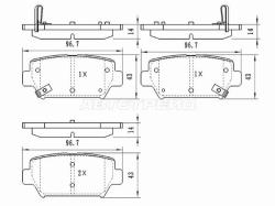 Колодки тормозные (Сзади) Mitsubishi Eclipse Cross 17-