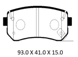 PBP099KOR Колодки тормозные дисковые