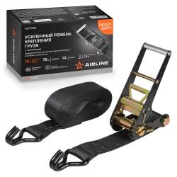 Ремень крепления груза усиленный PRO с храповиком 12 т, 10 м (ASTT002)