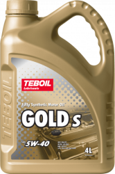 Масло моторное TEBOIL Gold S 5W-40 4 л 19025