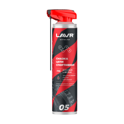 Смазка цепи Спортивная LAVR 0,52л Chain lube Sport (аэрозоль) LN7705