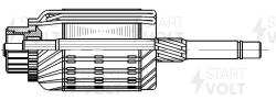 Ротор стартера для а/м Nissan Note (02-) 1.1i-1.4i (SR 1403)