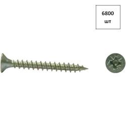 шуруп универс.3х20 б.ц. потай.PZ (РМЗ) (6 800) 6800шт FORTLUFT sts014110