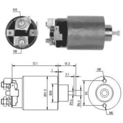 Реле втягивающее (OE) Mitsubishi Pajero S  Hyundai Galloper I 3.0 V6 46025