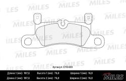 Колодки тормозные PORSCHE CAYENNE 3.0-4.8 (1KP) 10- задние SemiMetallic E110488