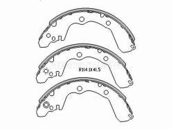 Колодки тормозные барабанные Mitsubishi Lancer 95-01 / Aspire 98-02