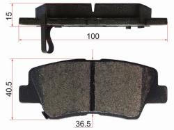 Колодки тормозные (Сзади) Hyundai Creta 15-22 / Elantra 06-20