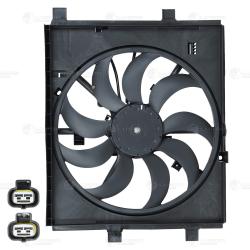 Э/вентилятор охл. для а/м Nissan Juke (10-) 1.6T (с кожухом) (LFK 1426)