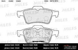 E110113 Колодки тормозные NISSAN PRIMERA (P12) 02-/RENAULT LAGUNA 01- зад. SemiMetallic