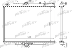 PRS3412 Радиатор системы охлаждения