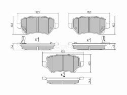 Колодки тормозные (Сзади) Opel Astra 98-13 / Corsa 00-03 / Zafira 99-14 / Astra Family 11-14