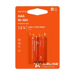 Батарейки AAA HR03 аккумулятор Ni-Mh 1200 mAh 2шт. AAA-12-02