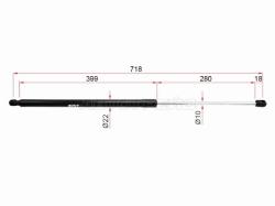 Амортизатор крышки багажника Volkswagen Caddy 03-20 (Справа=Слева)