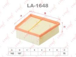Фильтр воздушный FORD FIESTA 08- LA-1648