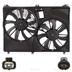 Э/вентилятор охл. для а/м Toyota Highlander (13-) 3.5i (2 вент.) (с кожухом) (LFK 1955)