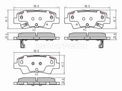 Колодки тормозные (Сзади) Hyundai Creta 15-22 / Elantra 06-20
