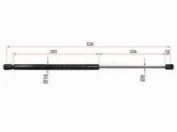 Амортизатор крышки багажника Volkswagen Polo 09-20 (Справа=Слева)