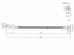 Шланг тормозной зад (Таиланд) HYUNDAI IX35 09-/TUCSON 09-/KIA SPORTAGE 10- LH