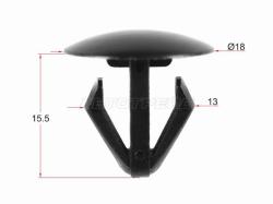 Клипса фиксатор MITSUBISHI (1 шт.)