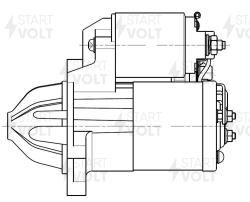Стартер для а/м Mazda 3 BL (08-) 1.6i 1,2кВт (LSt 2504)