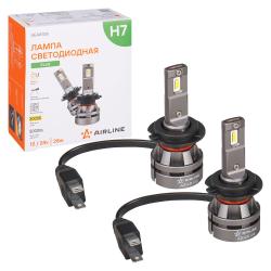 Лампa светодиод., H7, 12/24В, 28Вт, 3000К (Желт.), 5000Лм, для рефлект./линз. оптики, кмпл. 2 шт., PLUS (AEAR108)