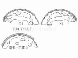 Колодки тормозные барабанные Ford Focus 98-04 / Mondeo 96-00