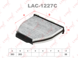 Фильтр салона MB W204/212 07- угольный LAC-1227C