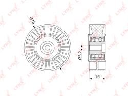 Ролик натяжного механизма / приводной AUDI A4 2.7D-3.0D 04-12 / A5 2.7D-3.0D 07-12 / A6 2.7D-3.0D 04 pb-5280