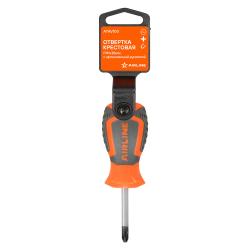 Отвертка крестовая PH1x38мм, магнитный наконечник, пласт.подвес (ATAV100)