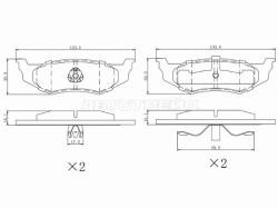 Колодки тормозные (Сзади) Chrysler 300M 98-04 / Neon 94-05 / Voyager 95-00