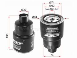 Фильтр топливный NISSAN PATHFINDER R51/NAVARA D40 YD25DDTi 05-08/TERRANO II 2.7/3.0 01-05/CABSTAR 01