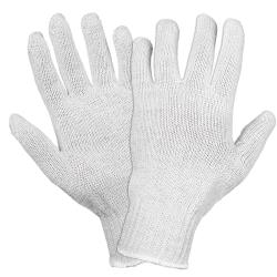 Перчатки трикотажные ХБ, белые, (1 пара) 7,5 класс/65г., мод. 504 (ADWG024)