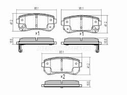 Колодки тормозные (Сзади) Hyundai Creta 15-20 / ix35 09-15
