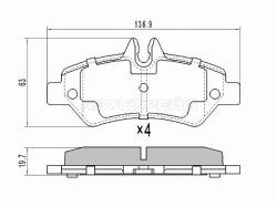 Колодки тормозные (Сзади) Mercedes-Benz Sprinter 06-18 / Volkswagen Crafter 06-16