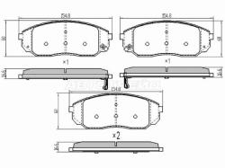 Колодки тормозные (Спереди) Hyundai Santa Fe 05-09 / Kia Sorento 02-13