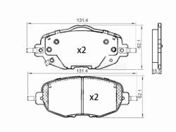 Колодки тормозные (Спереди) Changan UNI-V 21-