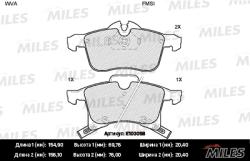 E100058 Колодки тормозные OPEL ASTRA G/H/ZAFIRA A передние SemiMetallic
