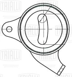 Ролик ГРМ для а/м Toyota Corolla E100 (91-) 1.3i/1.4i (натяж.) (CM 5072)